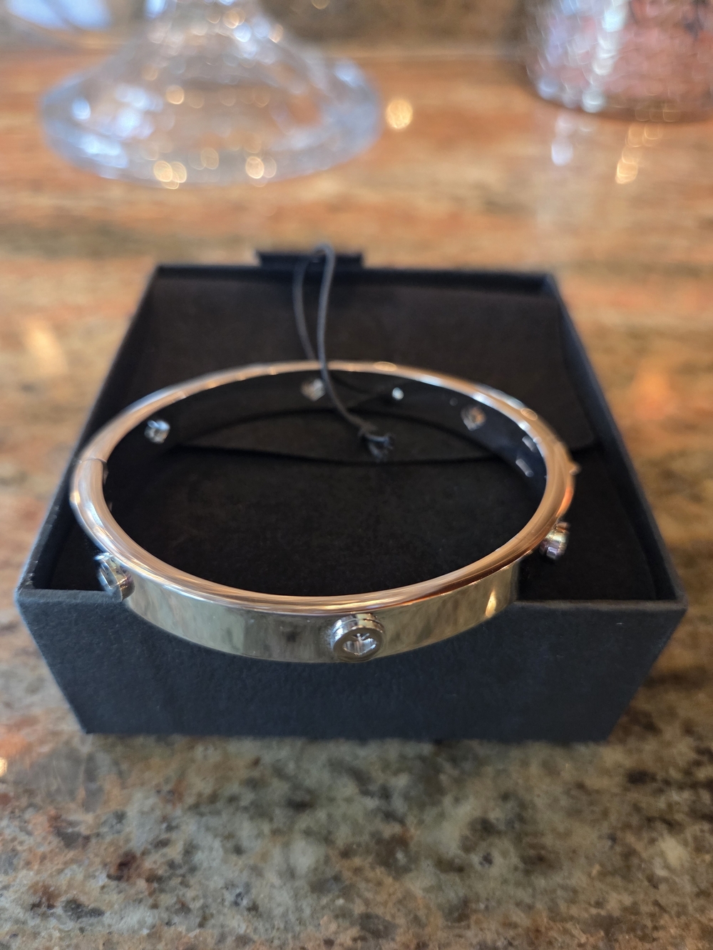 Kate Spade Silver Tone Bangle Bracelet
